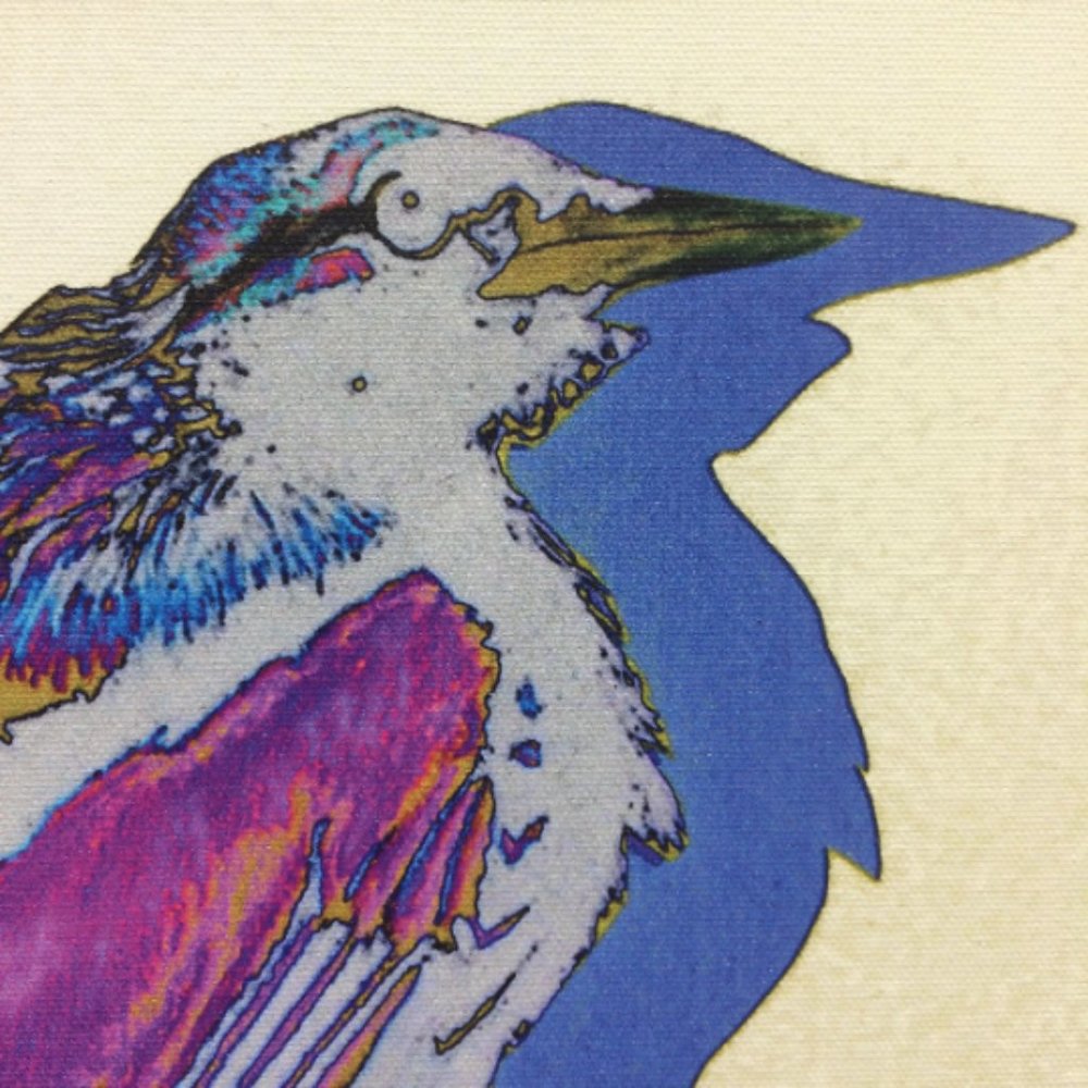 Magnificent Bird -  Original Wall Art print on 12 x 12 canvas - Picture 4 of 6